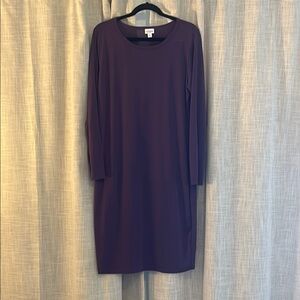 Elegant Purple Women's Dress